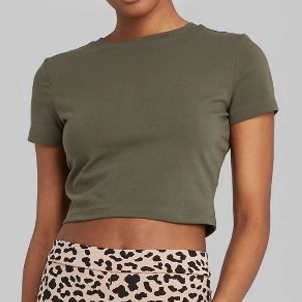 Green Crop Top